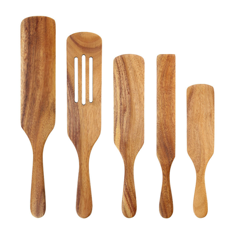 Juego De Utensilios De Madera De Acacia, 6 Piezas, Espã